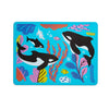 Munchkin? Wildlove Reversible Silicone Placemat For Kids, 1Pk, Orca
