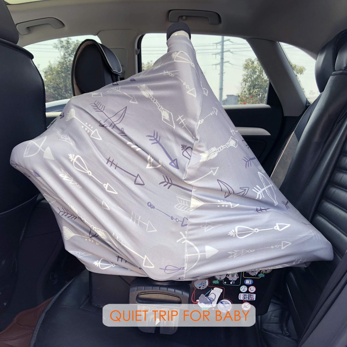 Breastfeeding Cover Carseat Canopy - Multi Use Car Seat Covers For Babies, Infant Stroller Cover, Baby Shower Gifts For Boys And