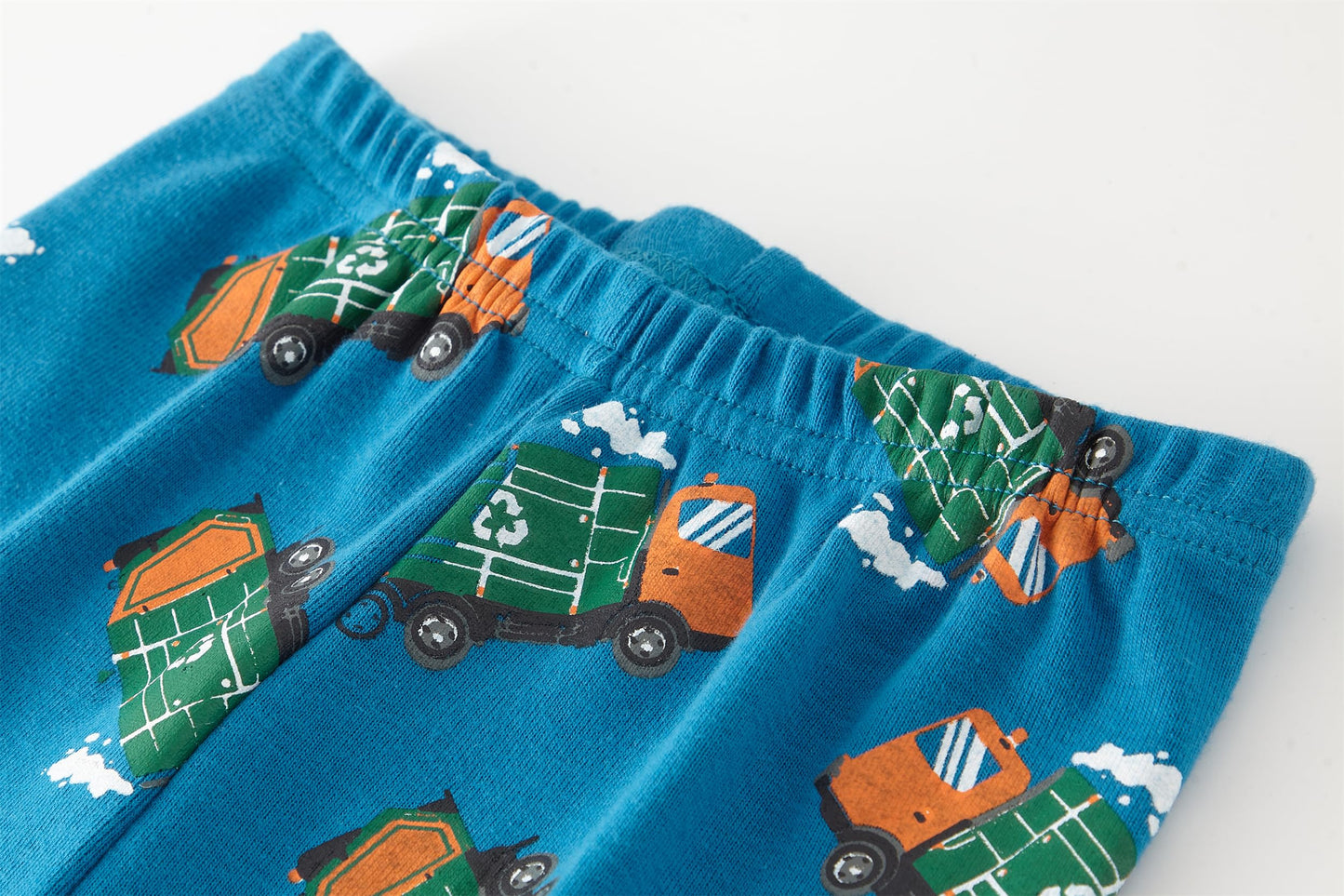 Boys Garbage Truck Pajamas Long Sleeve Cotton Pj Sets Toddler Green Sleepwear Kids 2 Piece Winter Pjs 4T
