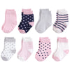 Touched By Nature Baby Boys Organic Cotton Casual Socks, Navy Lt. Pink, 0-6 Months Us