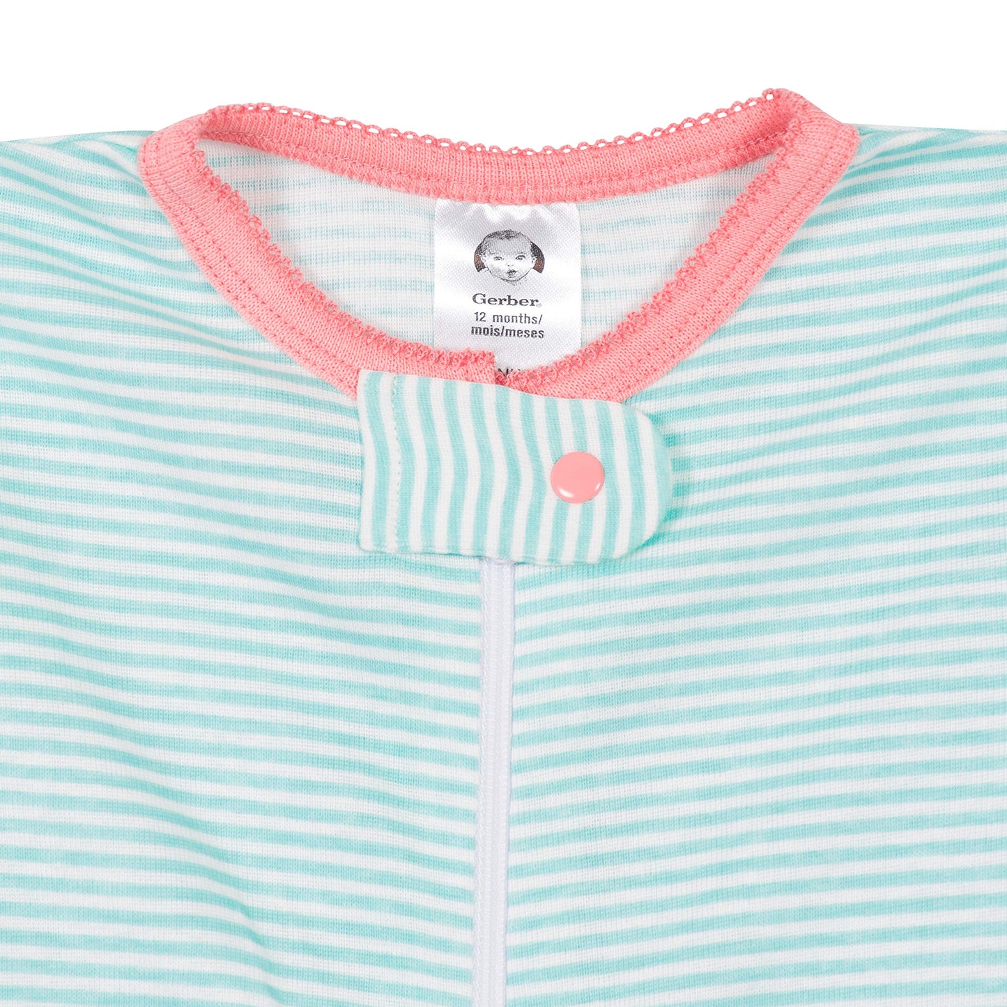 Gerber Baby Girls' 2-Pack Footed Pajamas, Llama Pink, 6 Months