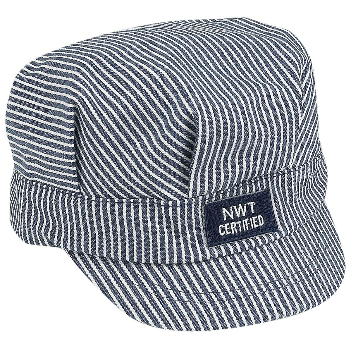 Aeromax Train Engineer Cap, Blue/White, Adjustable Youth Size