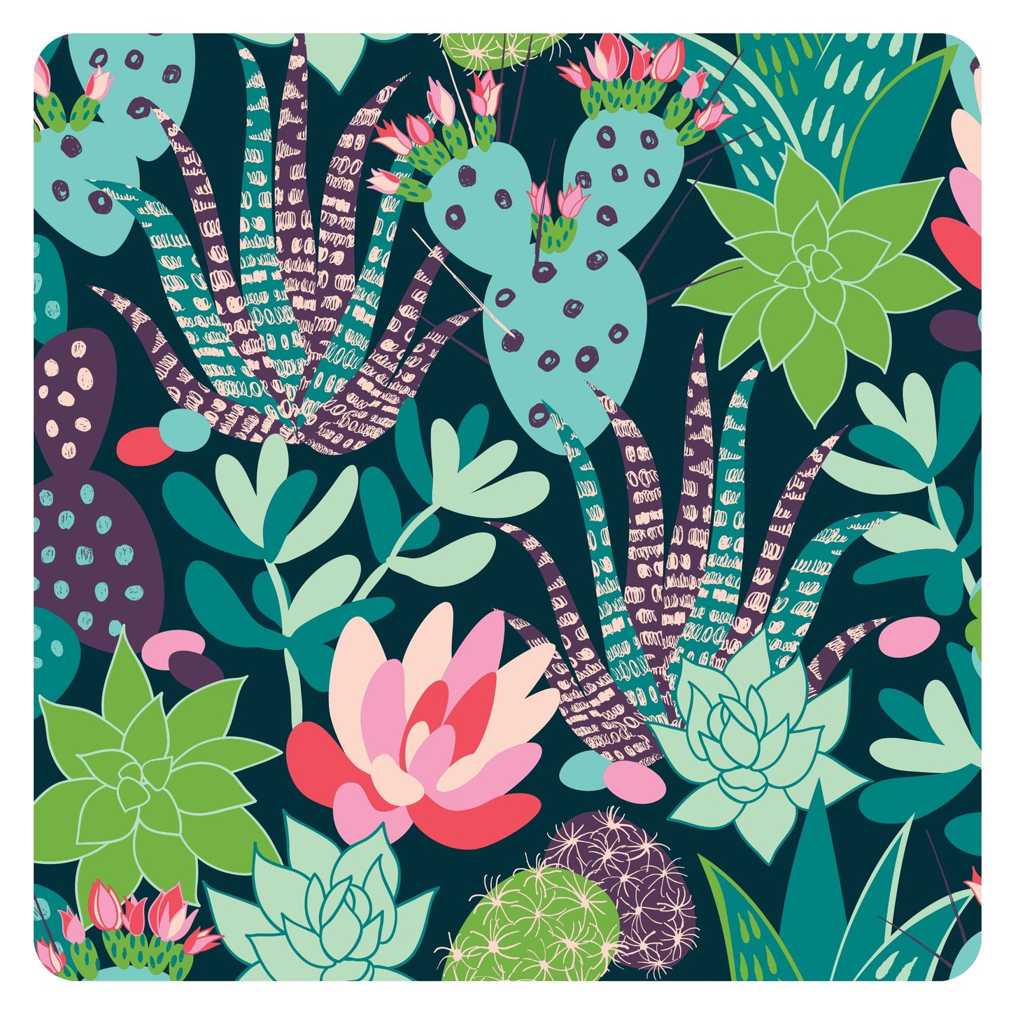 Bapronbaby Desert Floral Splash Mat - Waterproof Catch-All For Under High Chairs, Floors, Tables, Playtime Or Arts & Crafts - Ma