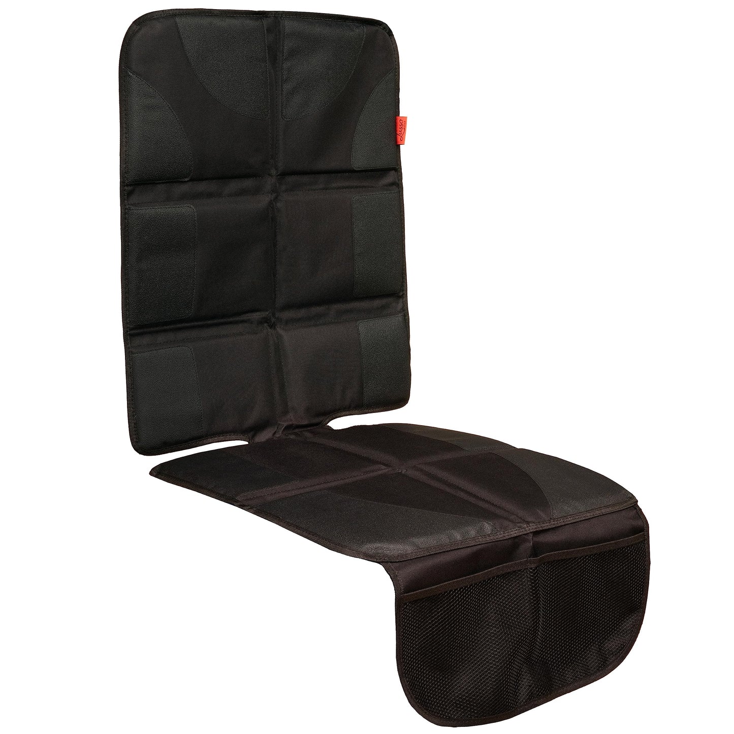 Lusso Gear Car Seat Protector For Child Seat, Non-Slip Waterproof Leather Seats With Thick Padding And 2 Mesh Storage Pockets, B