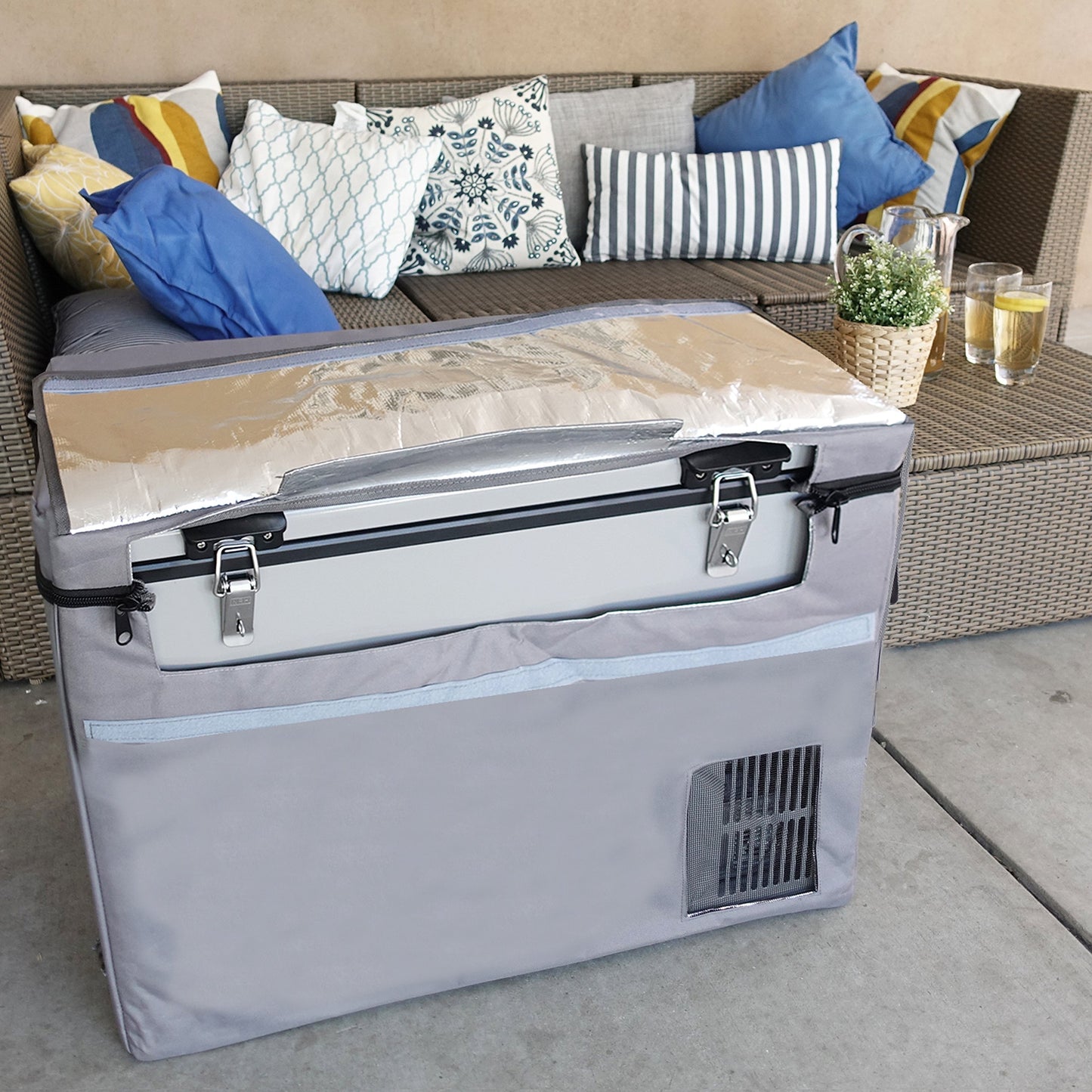 Whynter Fm-6Tbg Insulated Transit Bag For Portable Refrigerator/Freezer Model Fm-65G, Gray