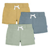 Gerber Baby Boys' Toddler 3-Pack Pull-On Knit Shorts, Green, 0-3 Months