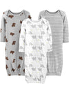 Simple Joys By Carter'S Baby Boys' 3-Pack Cotton Sleeper Gown