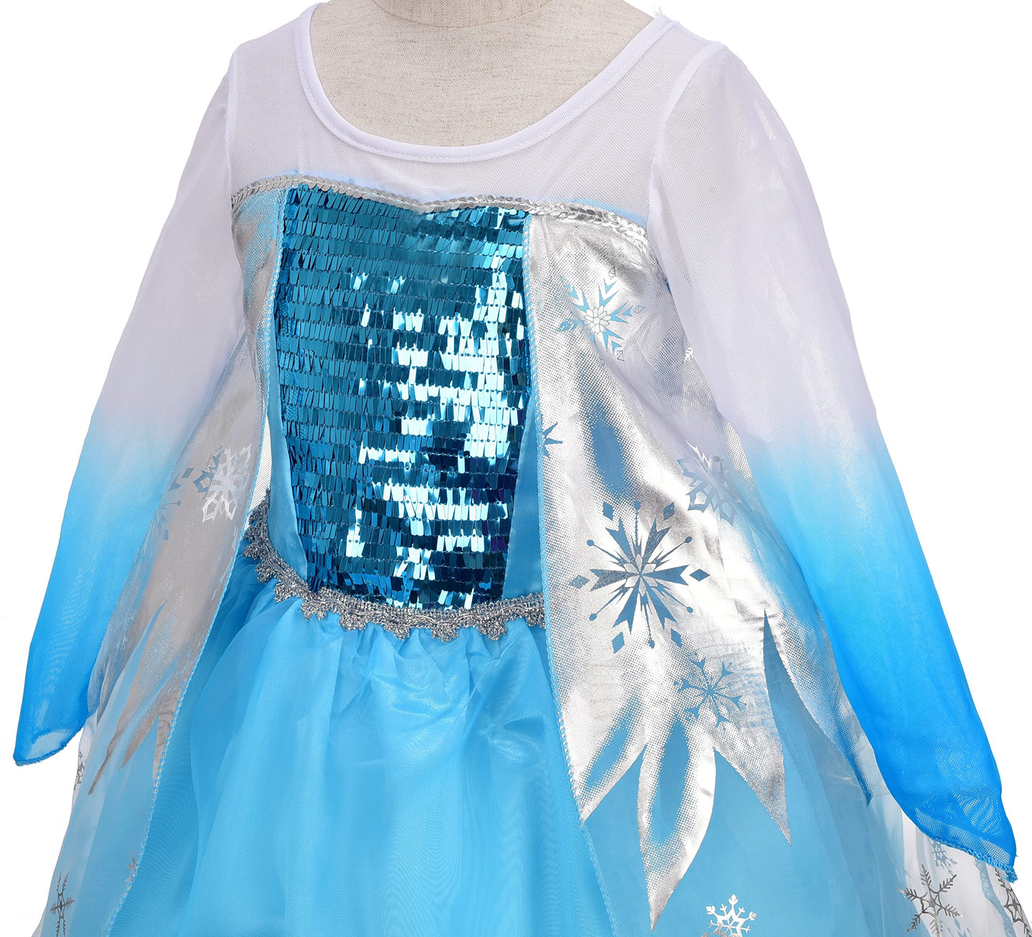 Lito Angels Girls Princess Dress Up Costumes Snow Queen Dress Halloween Christmas Costume With Accessories Size 8 B