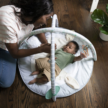 Ingenuity Sheppys Spot Ultra Plush Baby Activity Gym & Tummy Time Mat, Newborn And Up - Corrie