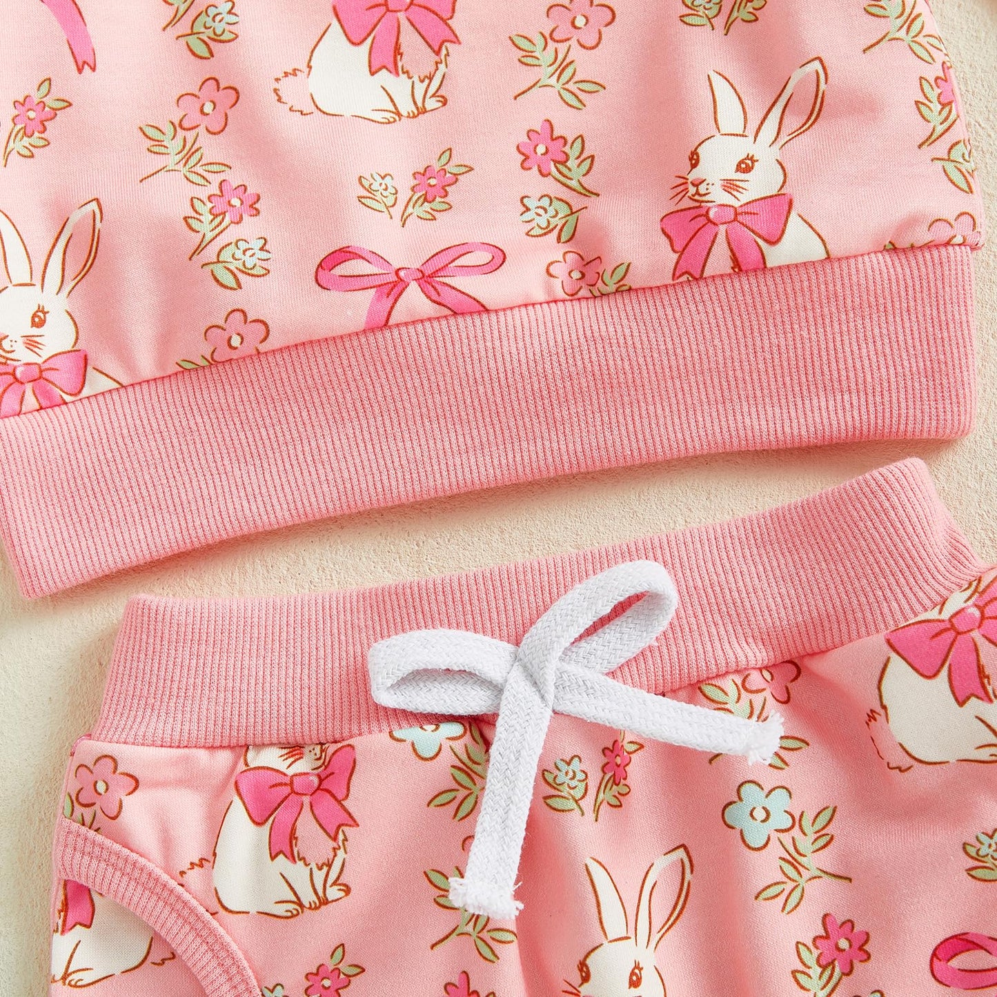 Mlpeerw Toddler Baby Girl Valentines Day Outfit 3 6 9 12 18 24 Months Long Sleeve Sweatshirt Pants Set Cute Spring Clothes (East