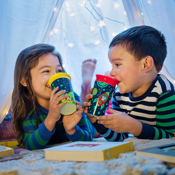 Munchkin Miracle 360 Degree Glow In The Dark Sippy Cup, 9 Ounce, Camping, Yellow