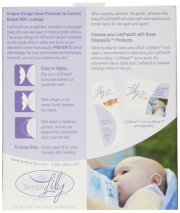 Lilypadz Reusable Silicone Nursing Pads Double Pair Regular Size