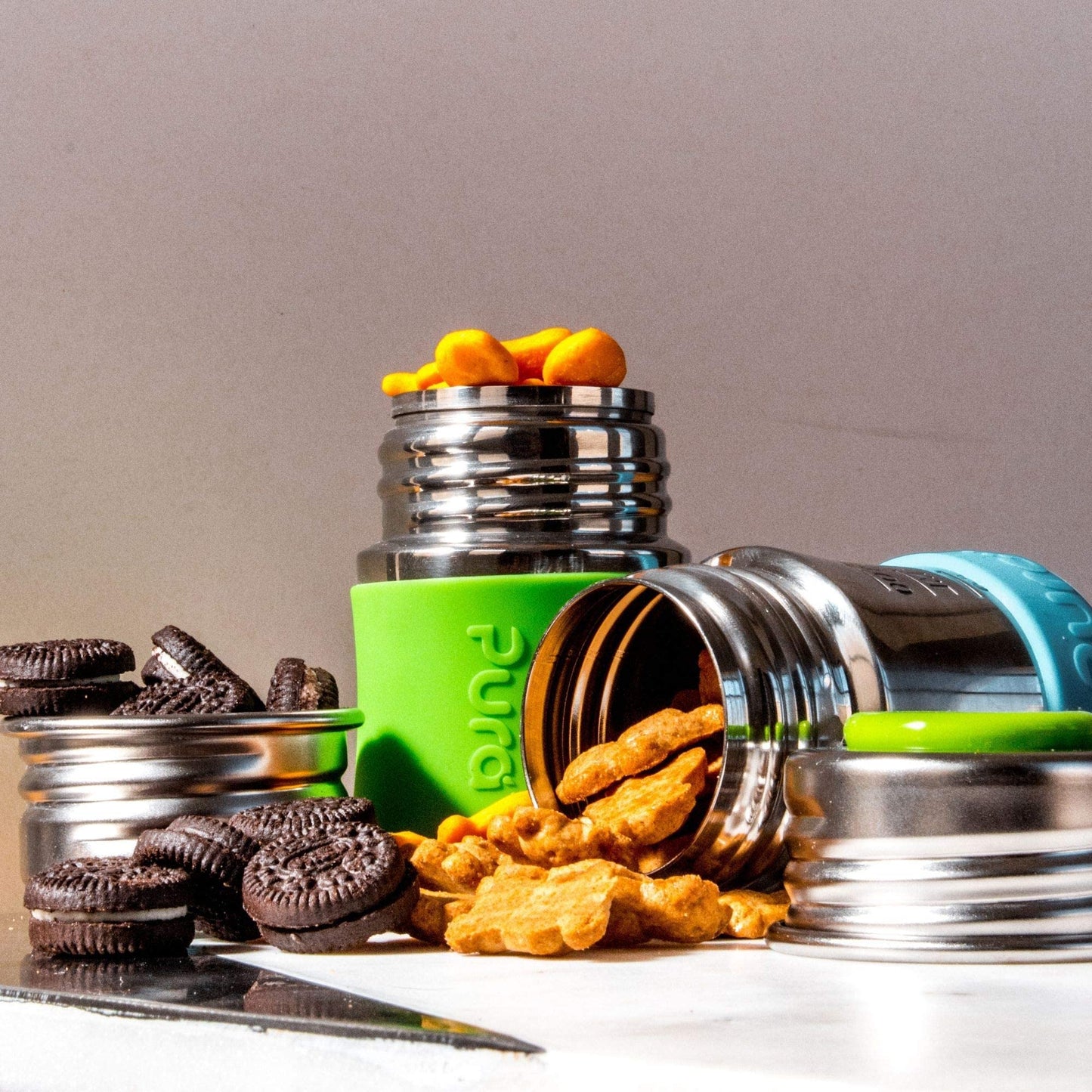 Pura Stainless Universal Lid - Plastic Free, Bpa Free, Reusable Eco-Friendly & Compatible W/All Pura Bottles - Aqua