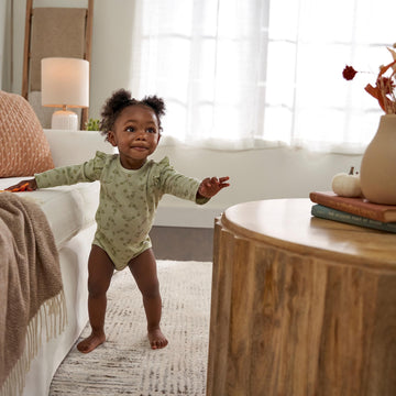 Gerber Baby Girl'S 2-Pack Long Ruffle Sleeve Onesies, Dandelions