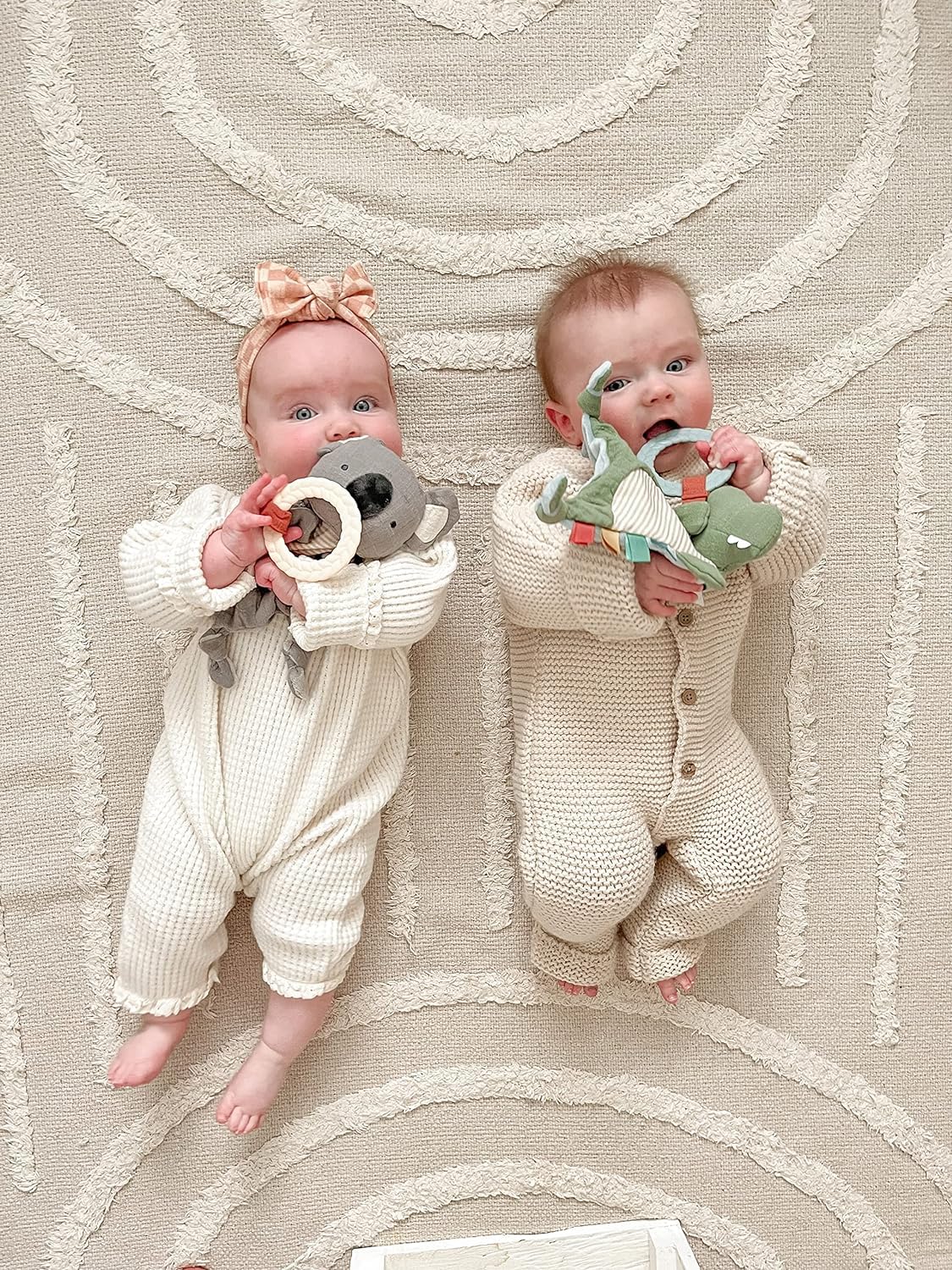 Itzy Ritzy - Bitzy Crinkle Sensory Toy Koala with Crinkle Sound for Babies & Toddlers - Features Soft Braided Teething Ring & Te