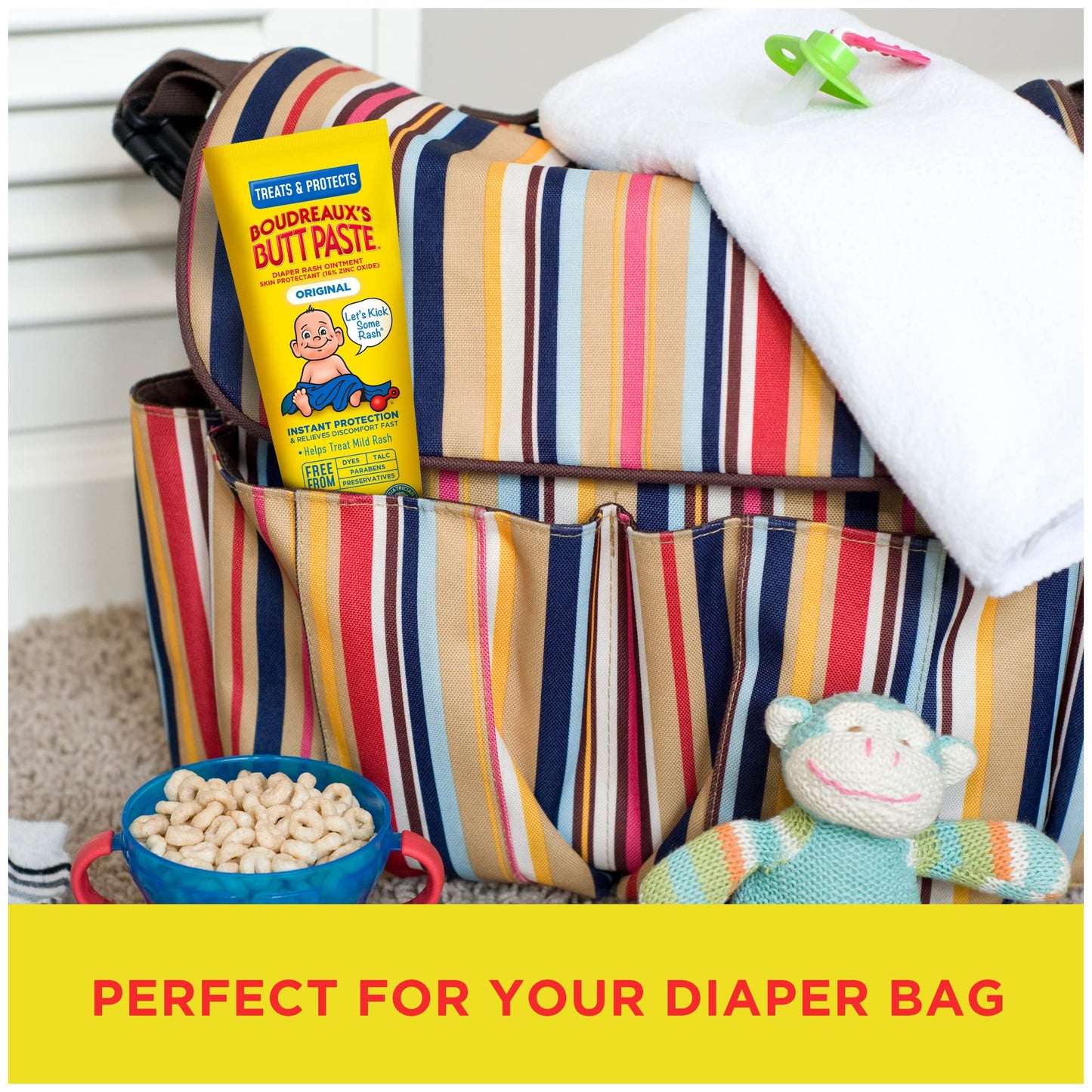 Boudreaux'S Butt Paste Original Diaper Rash Ointment Tube, 4 Oz