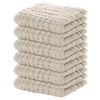 Yoofoss Muslin Baby Washcloths 100% Cotton Face Towels 6 Pack Wash Cloths For Baby 12X12In Soft And Absorbent Baby Wipes (Aprico