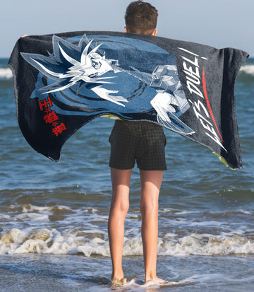 Jay Franco Yu-Gi-Oh! Bath Pool Beach Towel - Kids Anime Super Soft & Absorbent 100% Cotton Towel With Yugi Mutou, Measures 28 X
