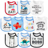 Bwkoss 10Pcs Waterproof Baby Bibs Unisex Newborn Babies Food Bibs Baby Keepsake Birthday Gift For Drooling Feeding Eating Teethi