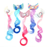 Jiuserlu 5- Colored Angel Wings Hair Bows Hair Extensions For Girls, Glitter Unicorn Hair Accessories (5Pcs)