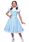 Girls Dorothy Deluxe Halloween Costume | Iconic Wizard of Oz Character | Classic Kansas Girl Gingham Dress with Hair Ribbons X-L