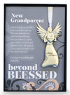 Beautiful Silver Finish Metal Angel With Beyond Blessed Poem - Gift For New Grandparents On Birth Of Grandchild