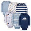 Gerber Baby Boys' 6-Pack Long-Sleeve Onesies Bodysuit, Snow Much Fun