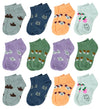 Gelante 12 Pairs Girl Children Toddler Kids Cotton Ankle Socks Sk107 (0-2)