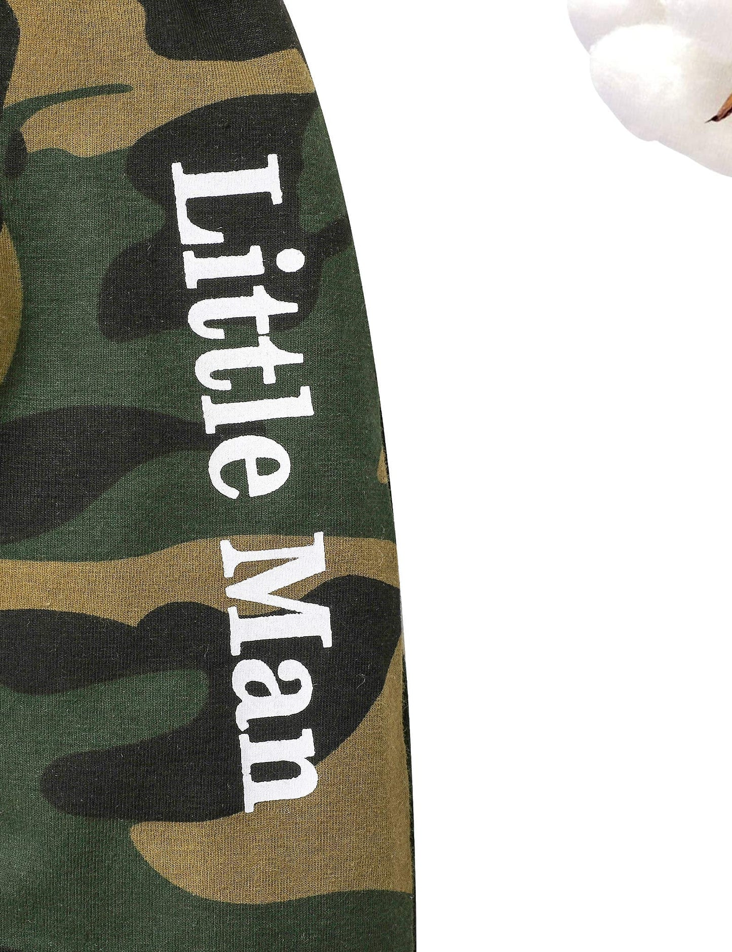 Fommy Baby Boy Clothes 3-6 Months Baby Boy Clothes New To The Crew Letter Print Hoodies+Camouflage Long Pants Camo 2Pcs Outfits