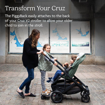 Uppababy Piggyback Ride-Along Board For Cruz V2 / Quick Attachment For Children To Stand + Stroll / 55 Lbs. Weight Capacity