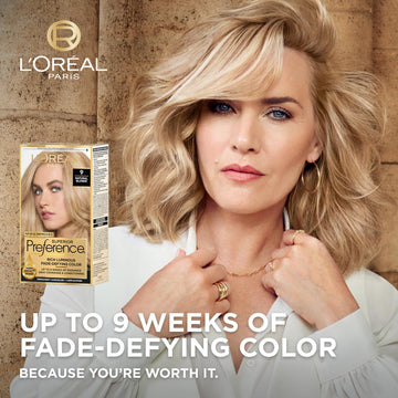 L'Oreal Paris Superior Preference Fade-Defying + Shine Permanent Hair Color, 8 Medium Blonde, Pack Of 1, Hair Dye