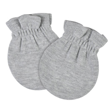 Gerber Baby 12-Pack No Scratch Mittens, Gray Heather, 0-3 Months (8-Pack)
