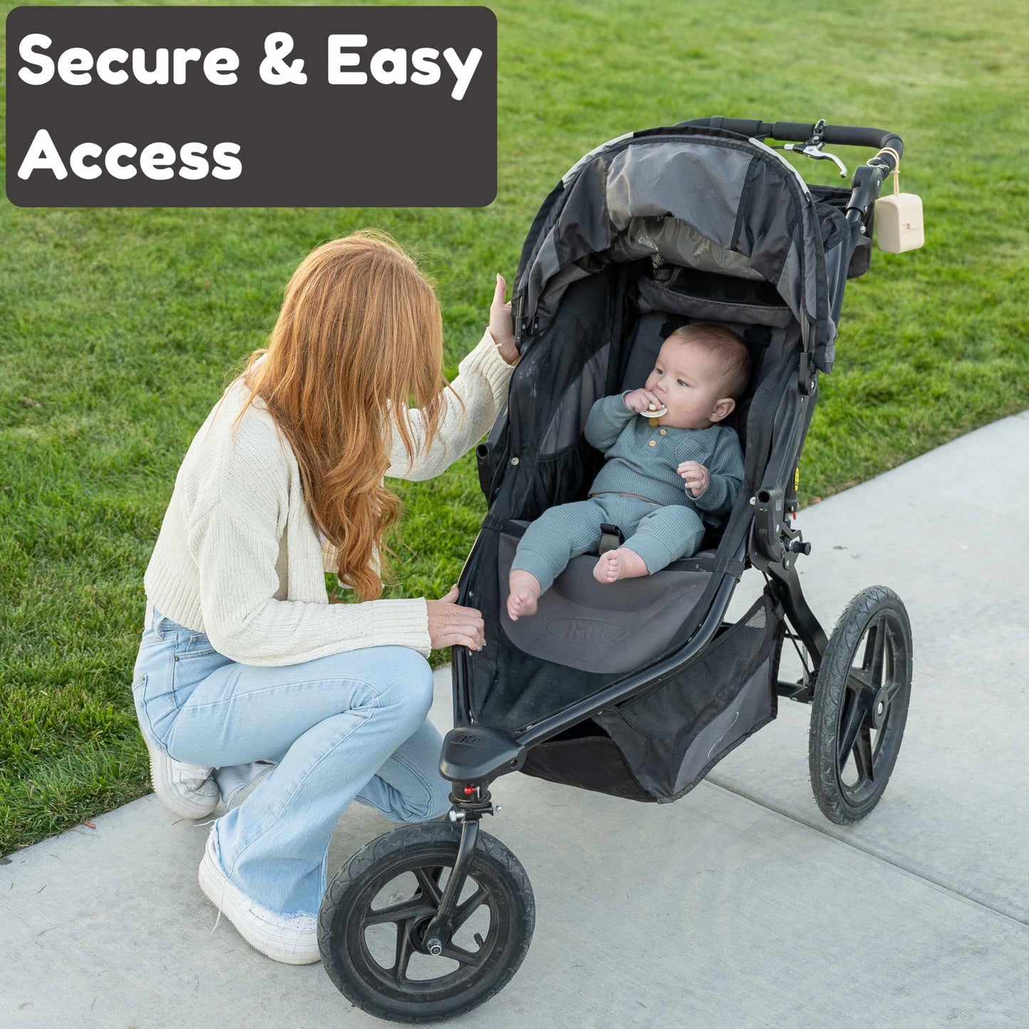 Baby 'S Aid Baby Silicone Pacifier Case For Diaper Bag, Stroller Or Purse | Fits 1-3 Pacifiers, Fully Sealable Closure | Bpa Fre