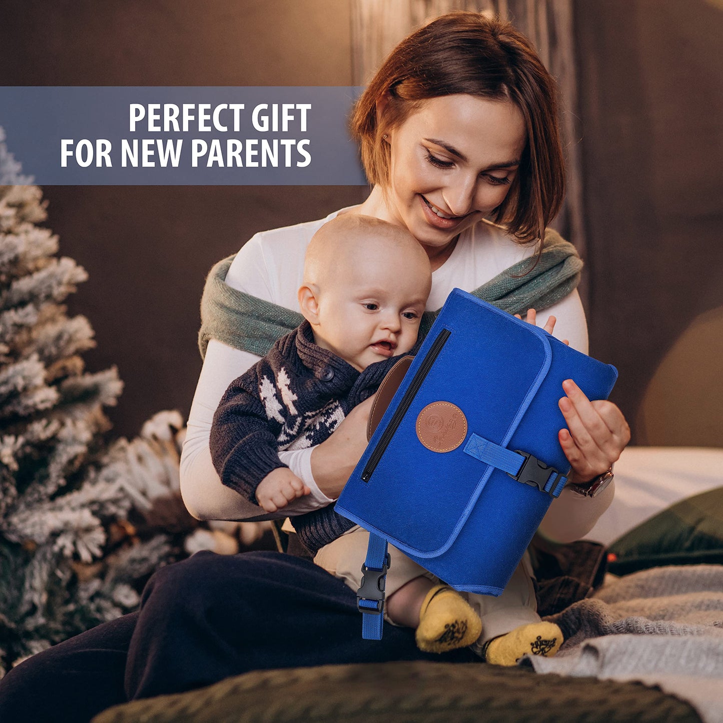 Portable Changing Pad For Baby - Diaper Changing Pad Portable - Waterproof, Foldable And Easy To Clean Travel Baby Changing Pad