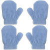 Grinderpunch 2 Pair Pack Infant Baby Boys Girls Mittens Warm Knitted For Winter Gloves (2 Pack Light Blue)