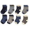 Hudson Baby Baby Boys Cotton Rich Newborn And Terry Casual Socks, Stars, 0-6 Months Us