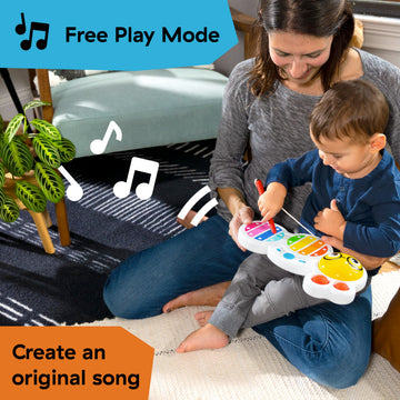 Baby Einstein Cals Curious Keys Xylophone Musical Toy, with Music and Lights - Age 12+ Months