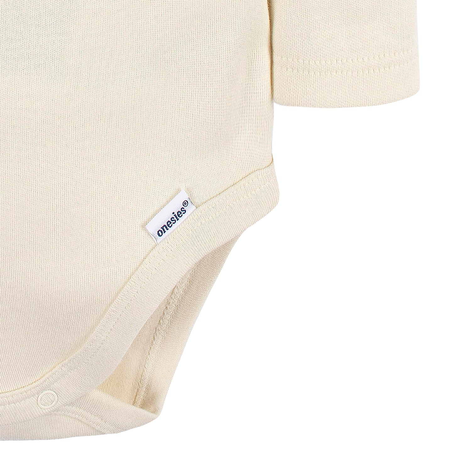 Gerber Unisex Baby Long Sleeve Solid Onesies Multi-Pack Interlock 180 Gsm, Natural