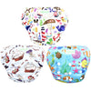 wegreeco Baby & Toddler Snap One Size Adjustable Reusable Baby Swim Diaper (Sealife,Large,3 Pack)