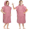 Sun Cube Kids Changing Robe Surf Poncho, Kids Beach Towels, Hooded Towel For Teens Bath Pool, Microfiber Quick Dry Wearable Towe