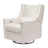 Babyletto Kiwi Electronic Power Recliner and Swivel Glider with USB Port in Performance Cream Eco-Weave, Water Repellent & Stain
