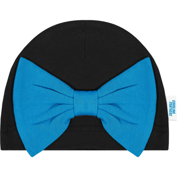 Nfl Baby Girls' 3Pc Bodysuit, Footed Pant, & Cap Set, Carolina Panthers, 6-9 Months