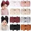 Prohouse 8 Pack Baby Headbands Soft Nylon Hairbands Hair Bows For Newborns Infants Toddlers And Baby Girls Elastic Hairbands For