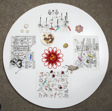 Modern-Twist Waterproof, Dishwasher Safe Mark, Single Mat, Farm Buddies