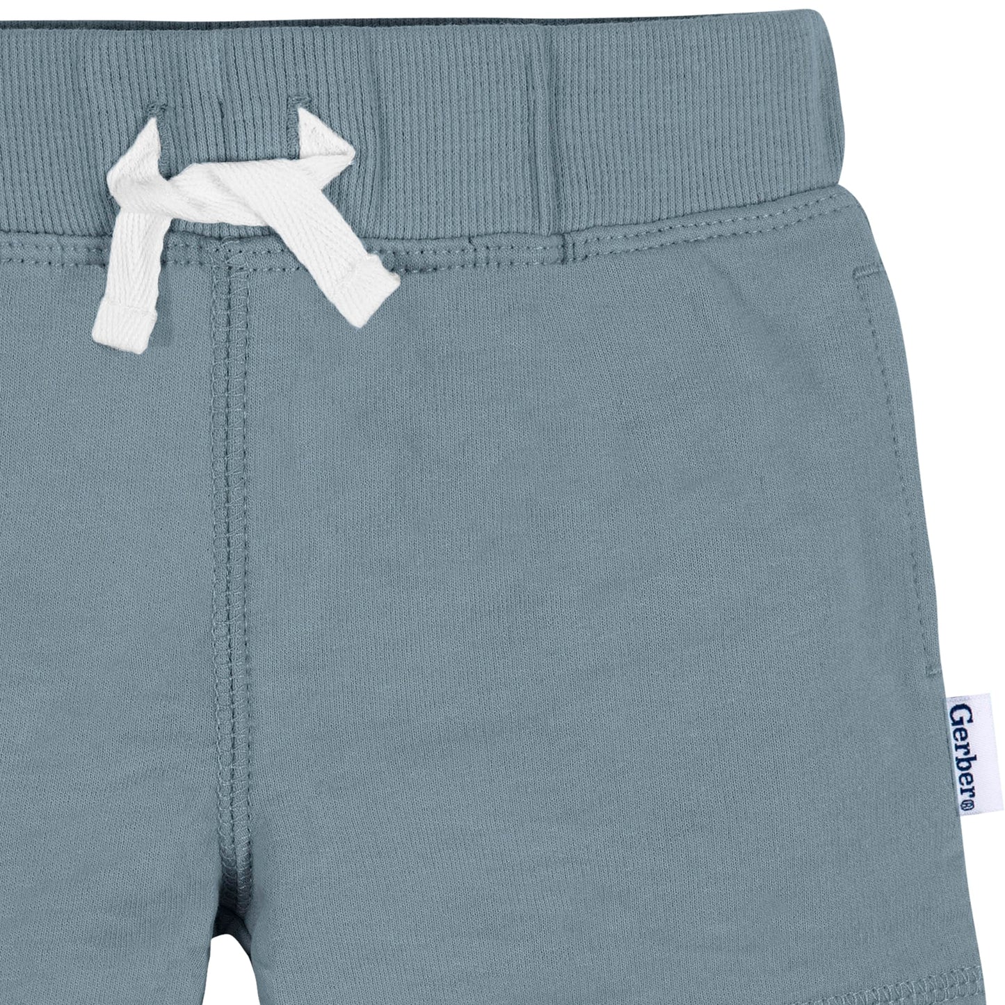 Gerber Baby Boys' Toddler 3-Pack Pull-On Knit Shorts, Green, 0-3 Months