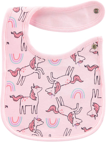 Simple Joys By Carter'S Baby 7-Pack Teething Bibs, Multicolor/Floral/Unicorn, One Size