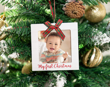 Kate & Milo My First Christmas Photo Ornament, Babys First Christmas Tree Ornament, Newborn Photo Holiday Keepsake, New And Expe