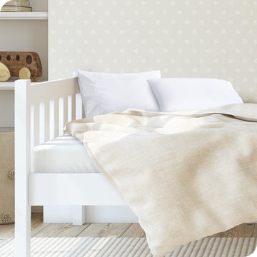 Bare Home Microfiber Pillow Cases - Toddler Size Set Of 2 Cooling Pillowcases Double Brushed White Pack Easy Care (Toddler Pillo