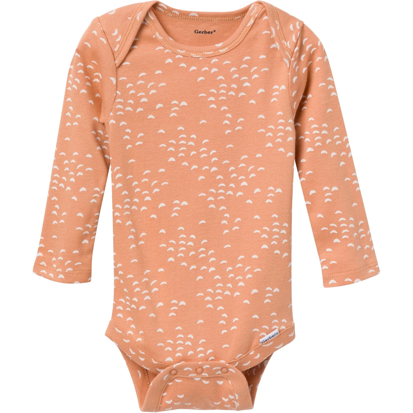 Gerber Unisex Baby Multi-Pack Onesies Bodysuits (Short And Long Sleeve), Tan Little Apples, 0-3 Months