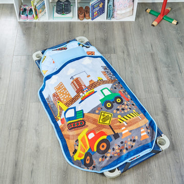 Everyday Kids Cute Preschooler And Toddler Cot Nap Mat For Home, Daycare, Preschool And Kindergarten; Easy To Roll Sleeping Mat